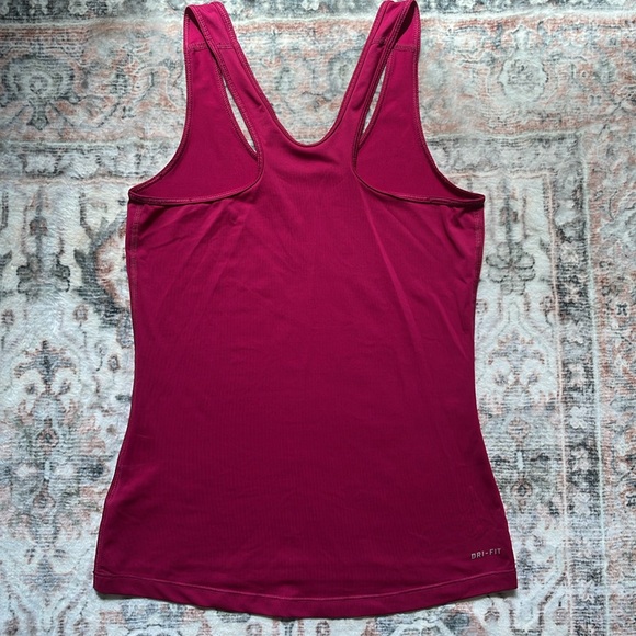 Nike Pro Dry Fit Tank Top (small raspberry pink) - Picture 4 of 5